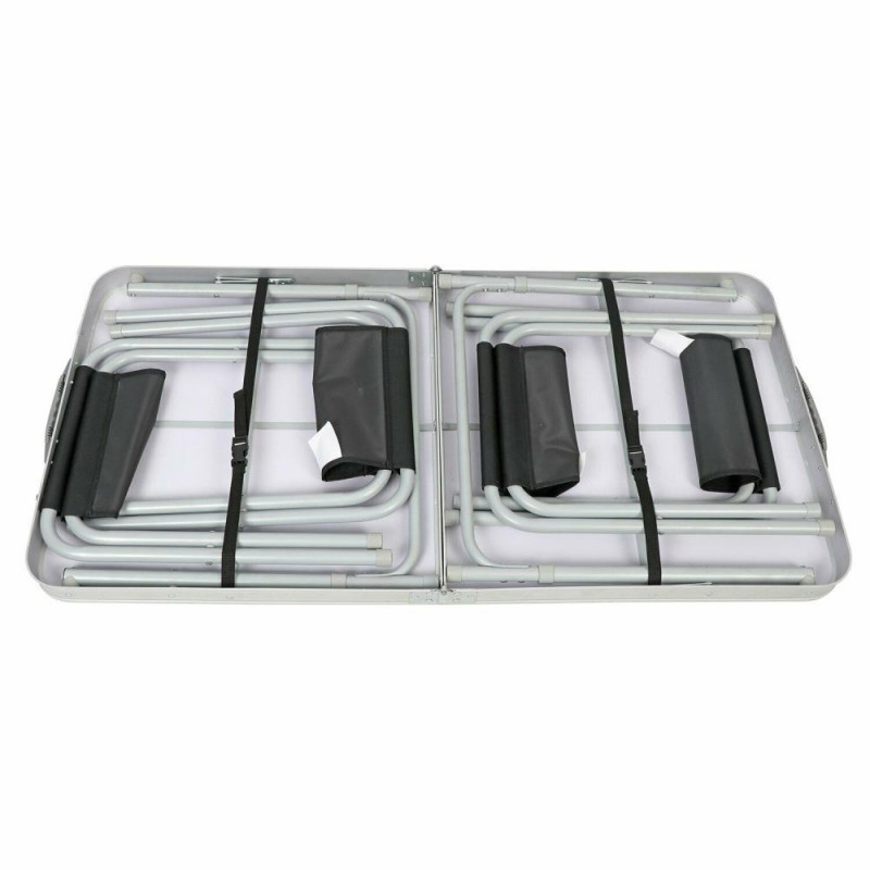 ProAction 120cm Folding Table With 4 Stools Camping Accessories