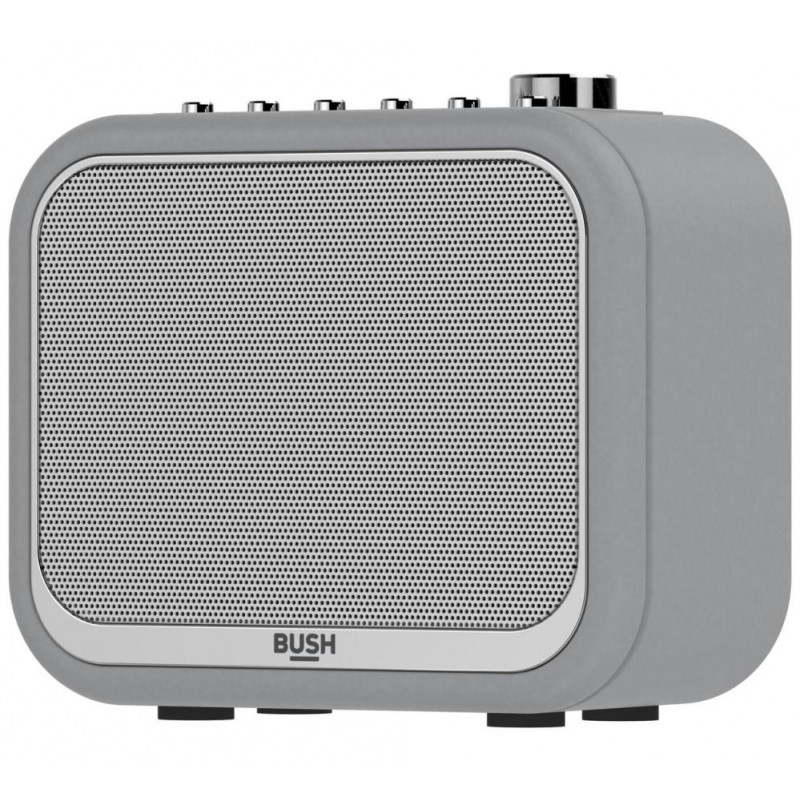 Bush Classic Mono Leather DAB Radio Grey DAB Digital Radios Home