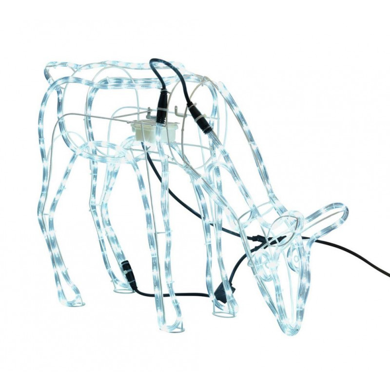 Home Bright White LED Animated Nodding Reindeer  Christmas Novelty