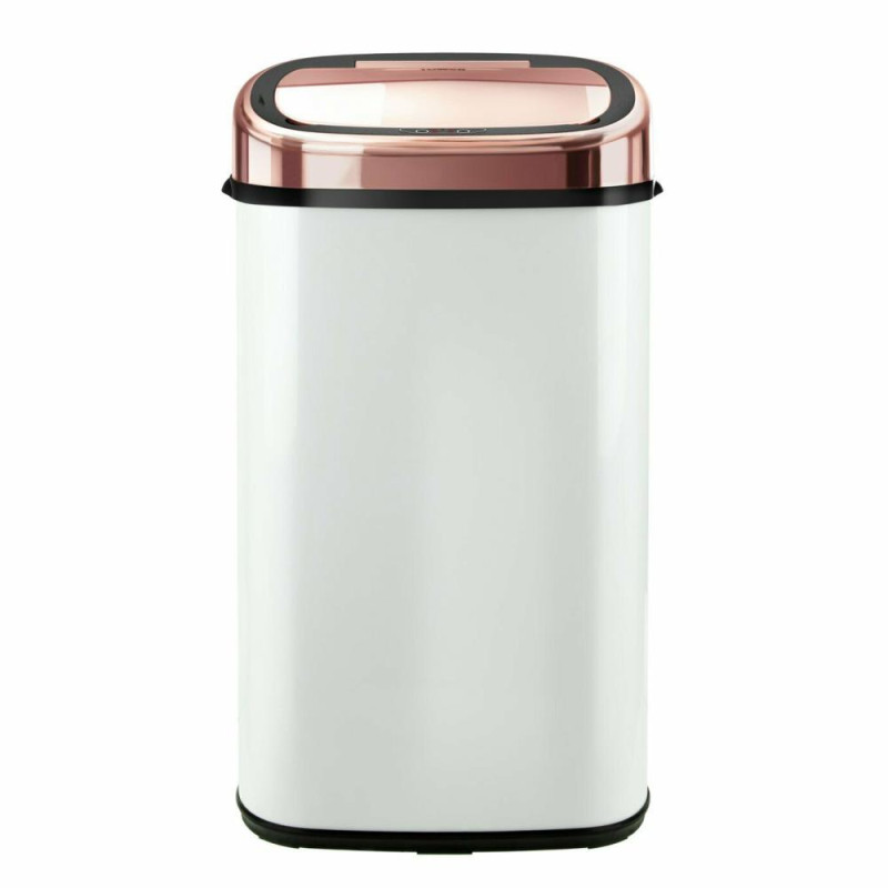 Tower 58 Litre Sensor Bin Rose Gold & White Bins Stock Clearance
