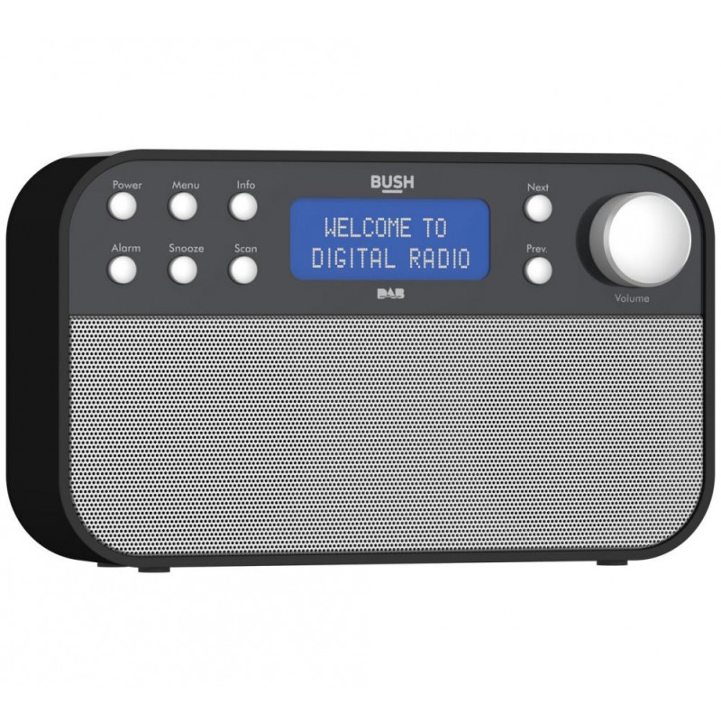 Bush DAB & FM Radio Black DAB Digital Radios Home Audio Audio