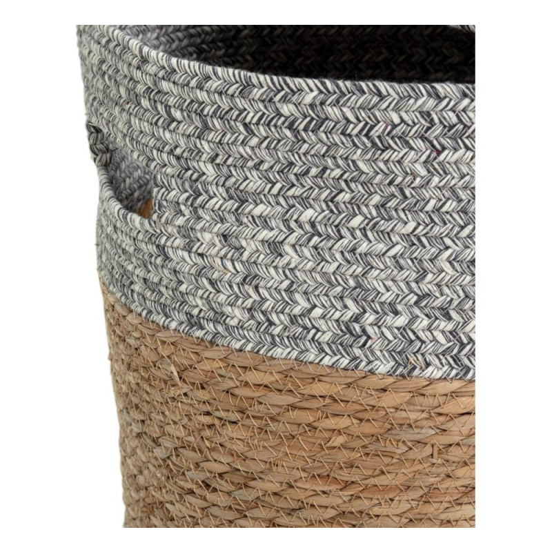 Habitat 80 Litre 2 Tone Woven Rush Jute Laundry Basket (No Lid) Other