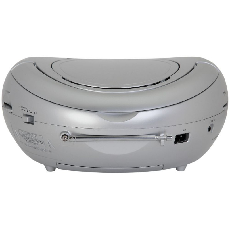 Bush Bluetooth CD Player Radio Boombox Silver CD Players & Cassette