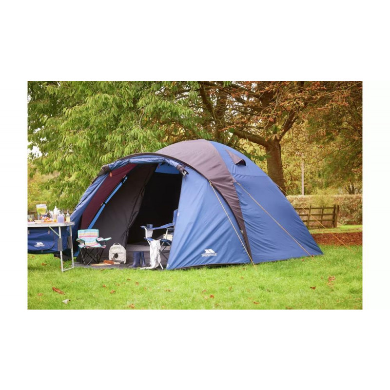Trespass 6 Man 1 Room Darkened Room Dome Camping Tent Tents Travel Outdoor GMV Trade