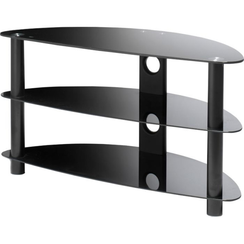 Curved glass tv deals stand