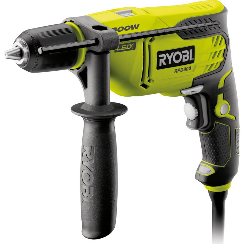 Ryobi RPD800K 240v Percussion Hammer Drill 800w Drills