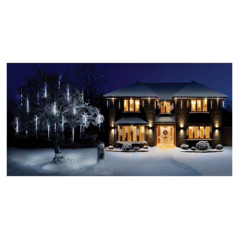 Premier Decorations 5 x LED 50cm Snowing Shower Christmas Lights White Christmas Lights