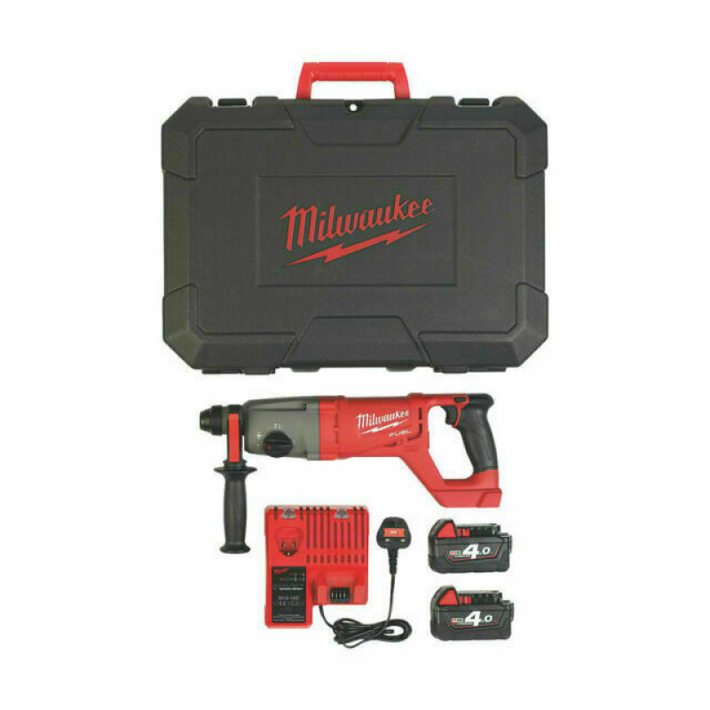Milwaukee M18CHD402C 18v Fuel Cordless SDS Hammer Drill Drills