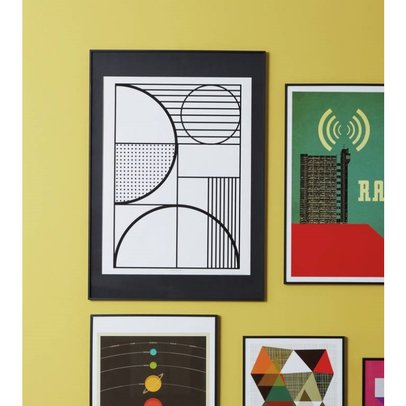 Habitat 82 x 62cm Aluminus Metal Picture Frame Black Other