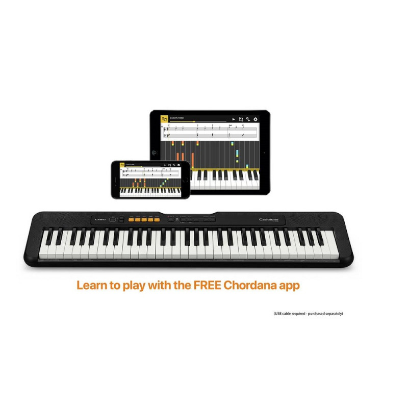 Casio Beginners Slimline Full Size Portable Keyboard - Black - Other Audio & Video - Audio ...