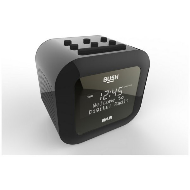 Bush USB DAB Clock Radio Black Alarm Clocks & Radios Home Audio