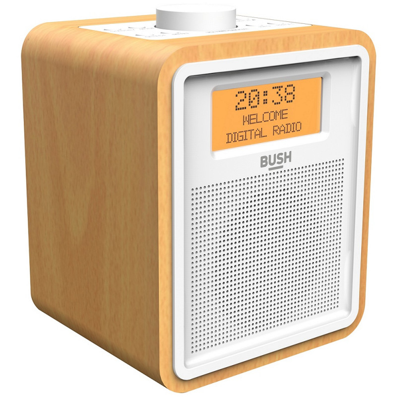Bush Wooden DAB Clock Radio (Unit Only) DAB Digital Radios Home