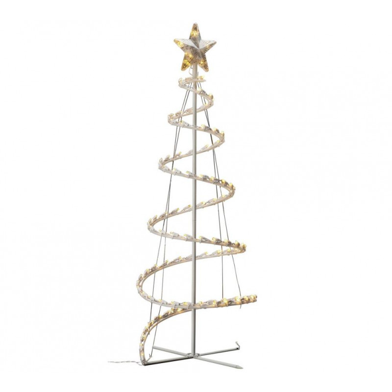 Home 3.5ft 100 LED Spiral Tree - White - Christmas Trees - Christmas ...