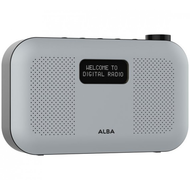 Alba Stereo DAB Radio Grey (No Mains Lead) DAB Digital Radios Home Audio Audio & Video
