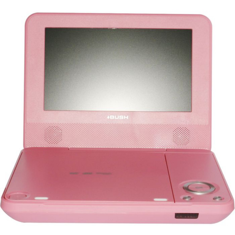 Bush 7 Inch Portable DVD Player Pink Portable DVD Players DVD