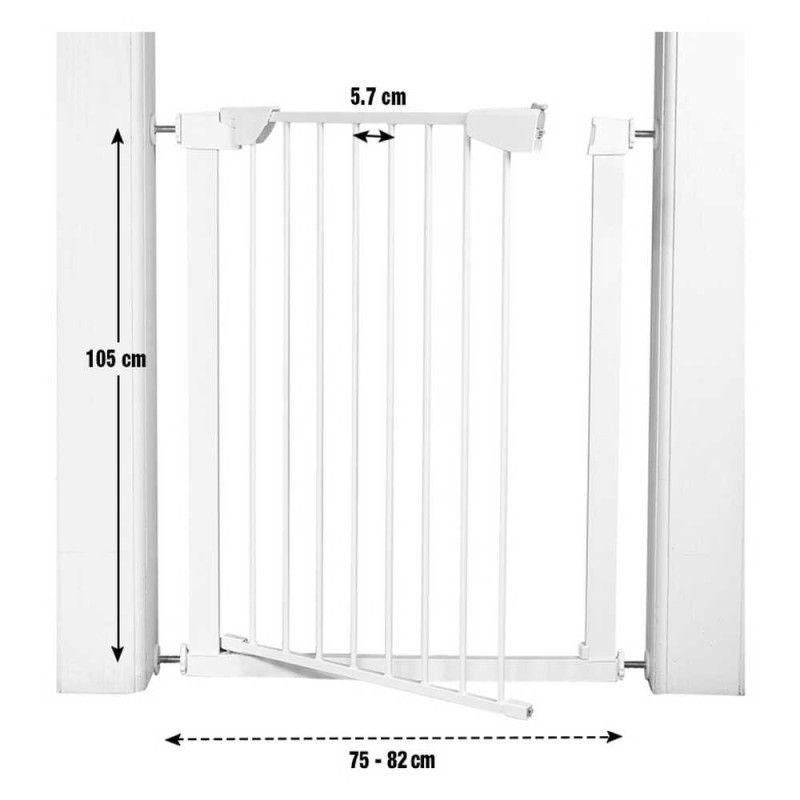 Home Extra Tall Pressure Fit Pet Gate White Other Furniture
