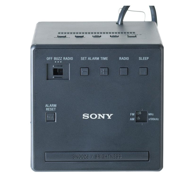 Sony Cube Clock Radio Black Alarm Clocks & Radios Home Audio
