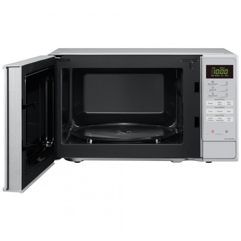 800w silver microwave