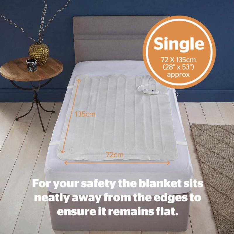 Silentnight Comfort Control Electric Under Blanket Single Electric