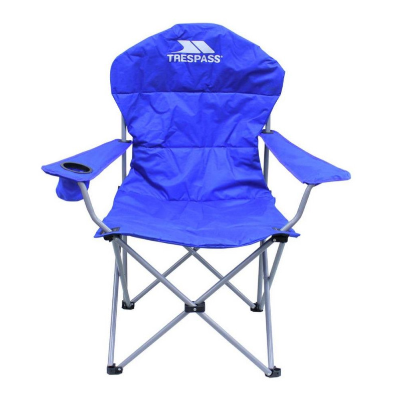 Trespass High Back Padded Camping Chair Blue Camping Accessories