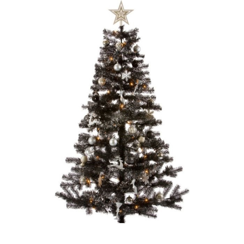 Black Ready to Dress Decadence Christmas Tree 6ft (No Base