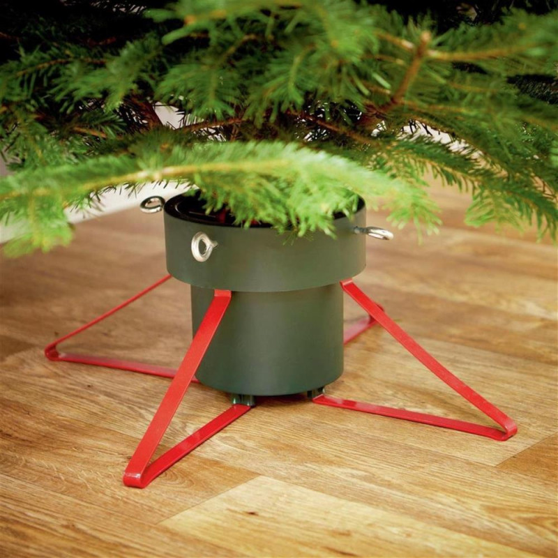 Premier Decorations 46cm Real Tree Stand Green & Red Christmas