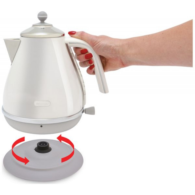 DeLonghi Icona Capitals KBOC3001W Cordless Jug Kettle White GMV Trade