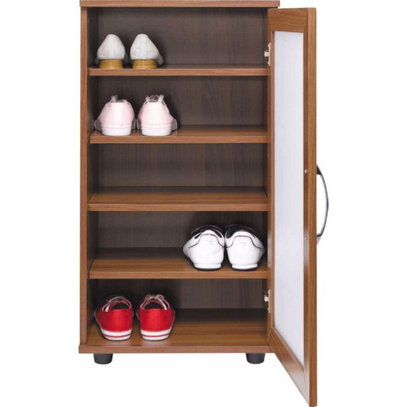 Contemporary Storage Walnut Effect Storage Units