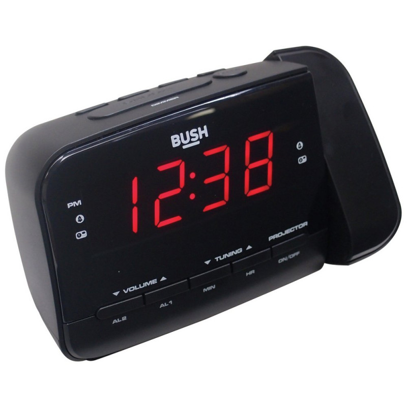 Bush Projection Alarm Clock Black Alarm Clocks & Radios Home Audio Audio & Video GMV Trade
