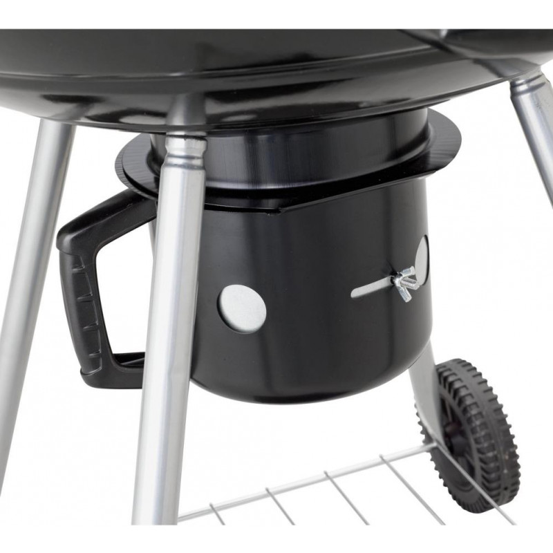 Charcoal 56cm Kettle BBQ Starter Pack Black Barbecues Travel