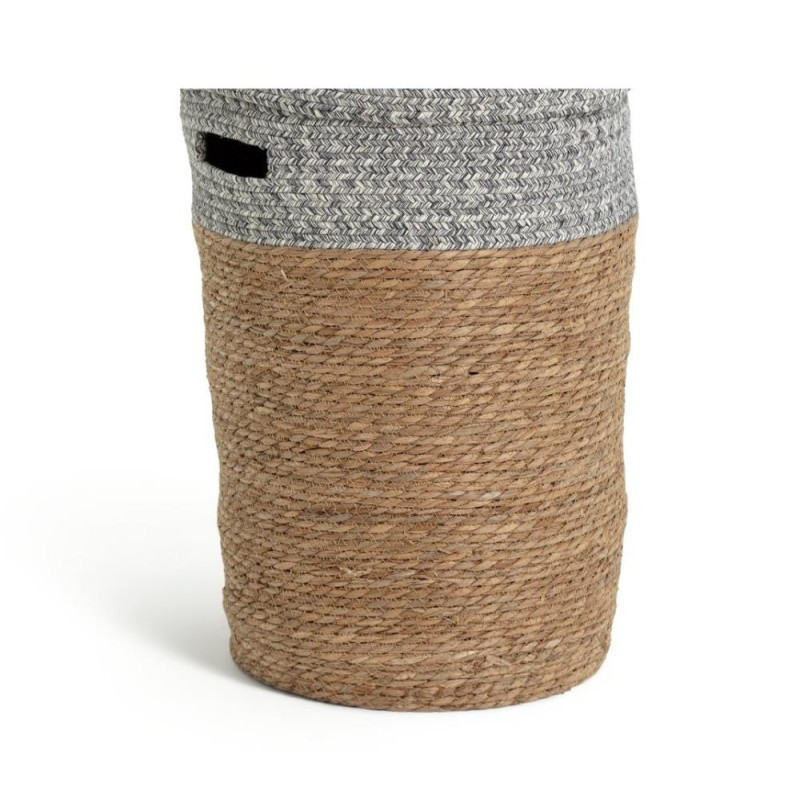 Habitat 80 Litre 2 Tone Woven Rush Jute Laundry Basket (No Lid) Other