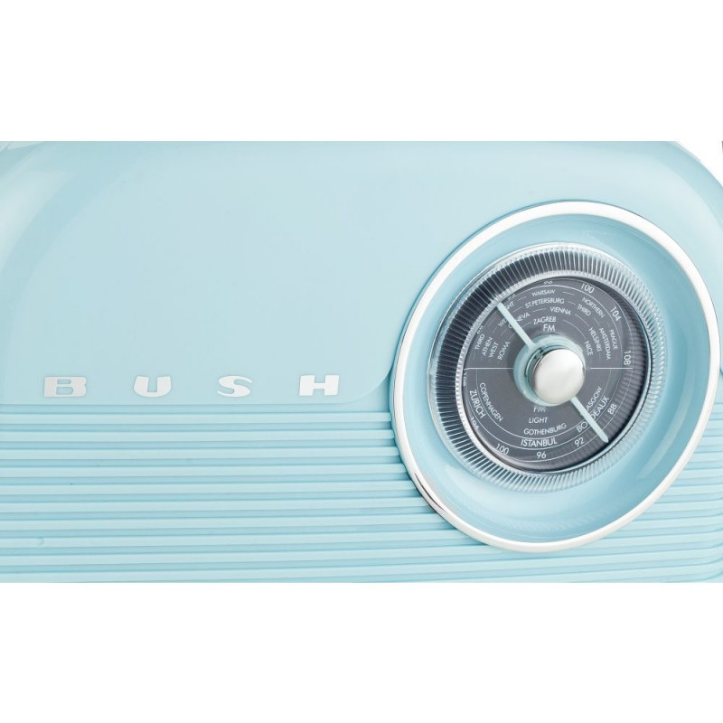 Bush Classic Retro DAB Radio Cornflower Blue DAB Digital Radios Home Audio Audio & Video