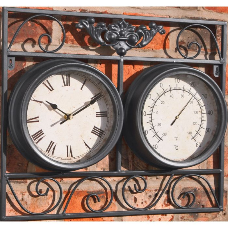 Garden Clock and Thermometer Other Garden & Power Tools Garden