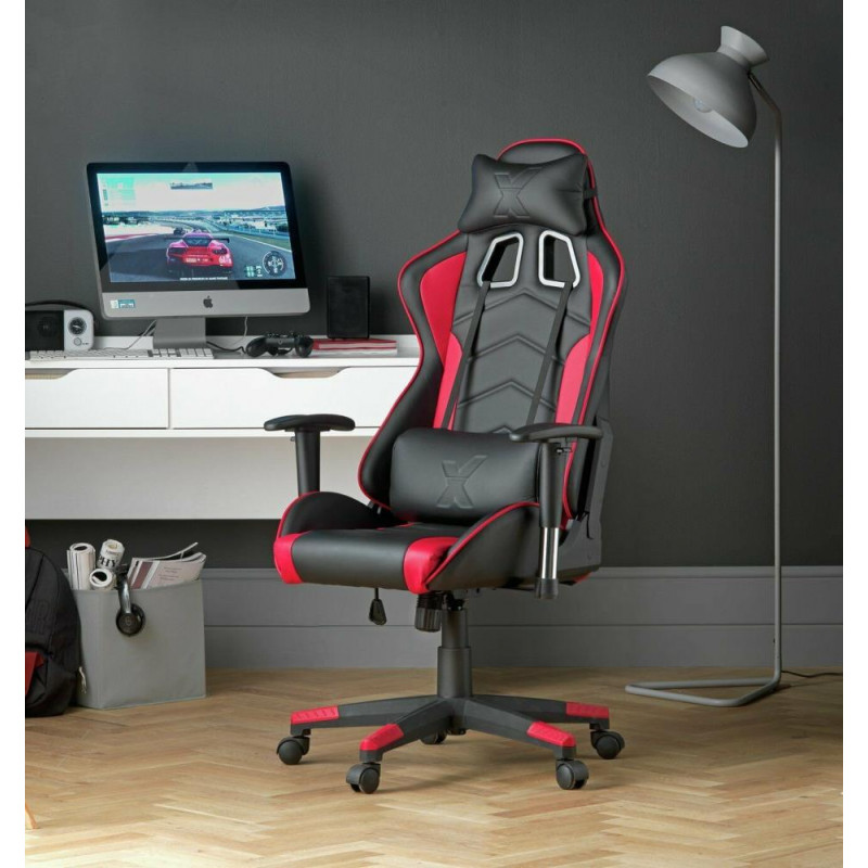 XRocker Alpha eSports Ergonomic Office Gaming Chair Black & Red