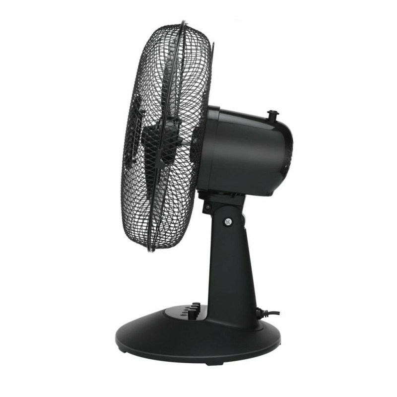 Challenge 12 Inch 3 Speed Oscillating Desk Fan Black Other Heating