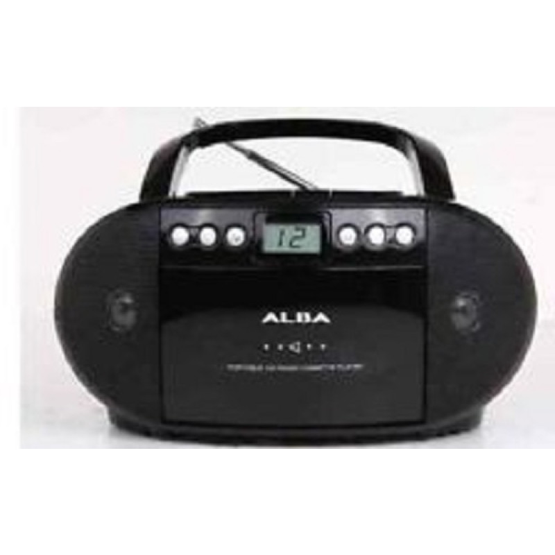 Alba Portable CD and Cassette Player Black CD Players & Cassette