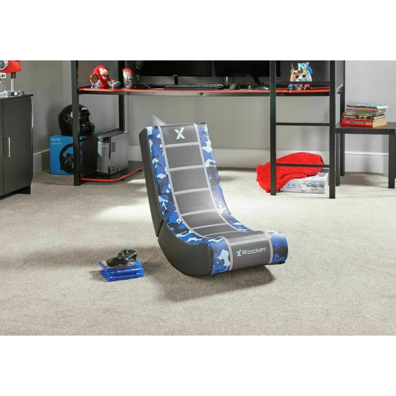 XRocker Video Rocker Junior Gaming Chair Blue Camo Toys, Cars