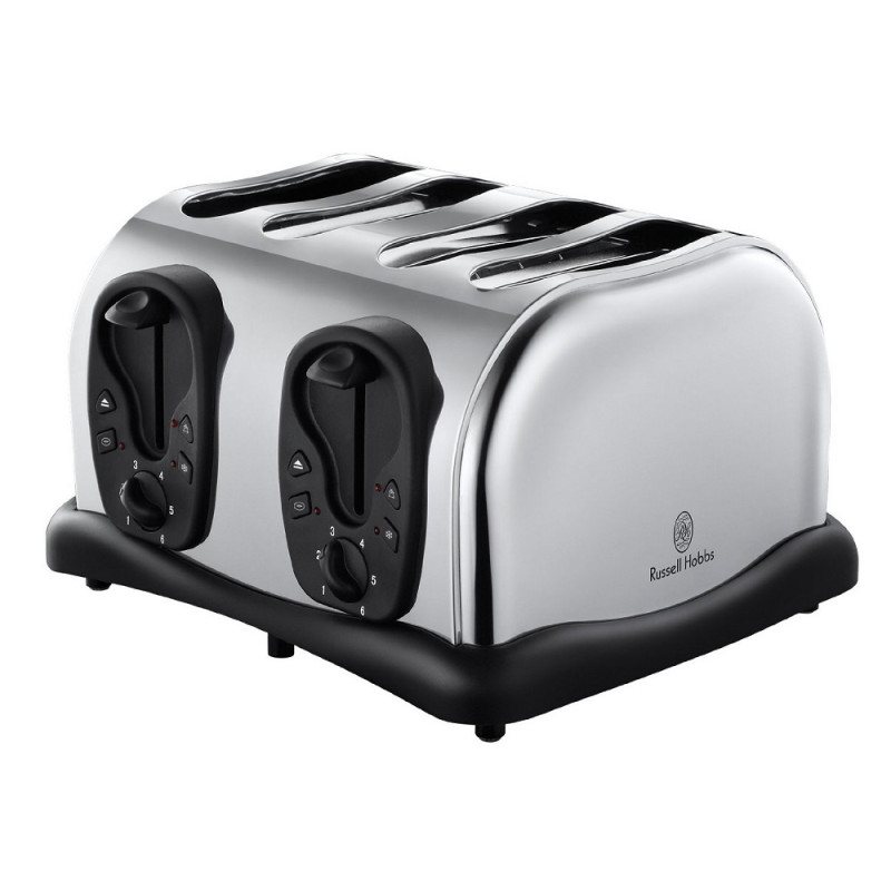 Russell Hobbs 18140 4Slice Compact Toaster Stainless Steel