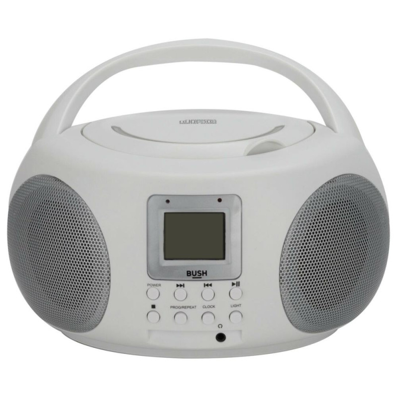 Bush FM Boombox CD Player White (No Party Lights) CD Players & Cassette Players Home Audio
