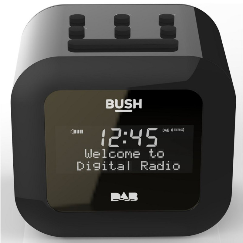 Bush DAB Alarm Clock Radio Black Alarm Clocks & Radios Home Audio
