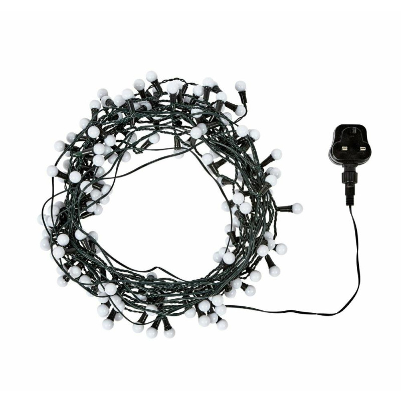 Home 160 Bright White Berry LED String Christmas Lights (2 lights out