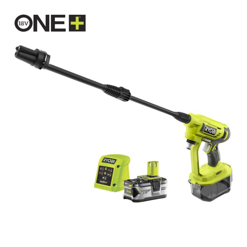 Ryobi RY18PW22A140 18V ONE+™ 22bar Cordless Power Washer Kit (1 x 4