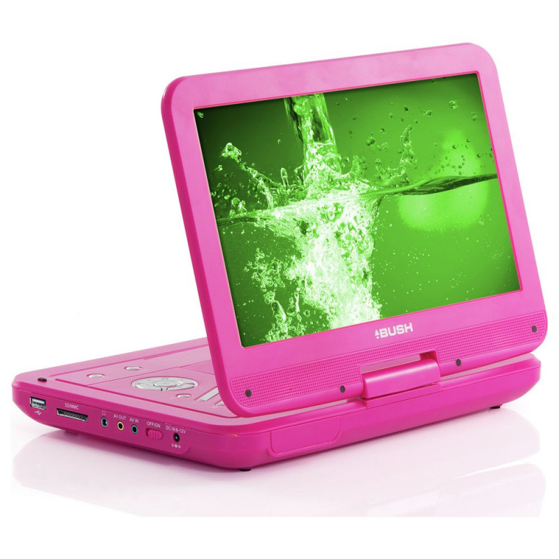 Bush 10 Inch Pink Portable DVD Player (Unit Only) Portable DVD
