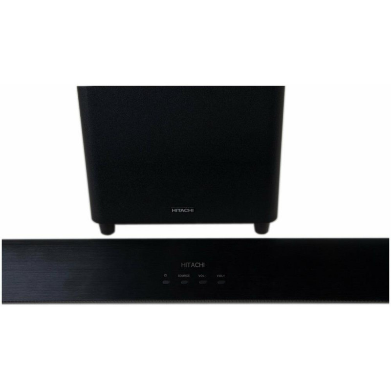 Hitachi soundbar shop with wireless subwoofer