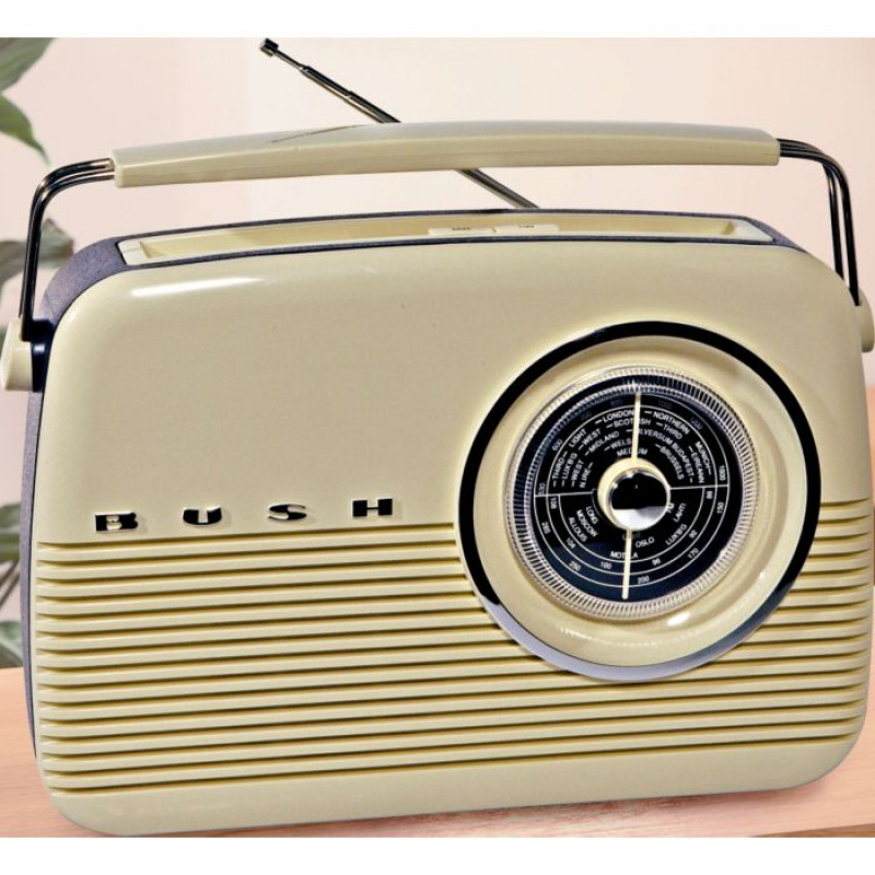 Bush Retro FM Radio Cream Alarm Clocks & Radios Home Audio