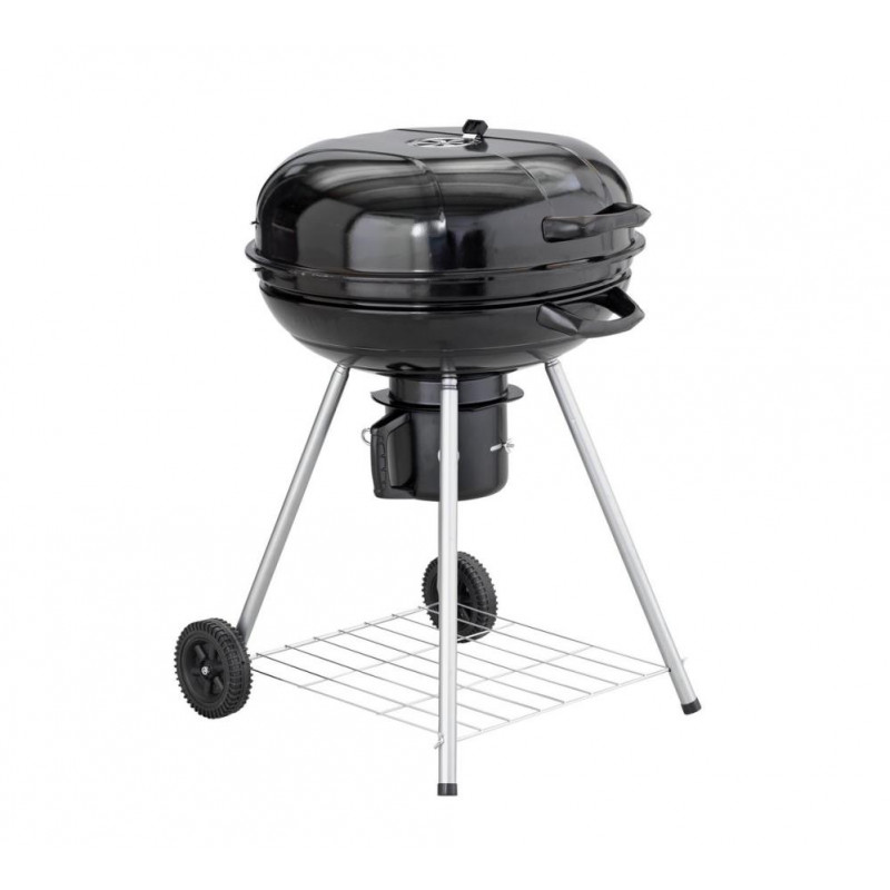 Charcoal 56cm Kettle BBQ Starter Pack Black Barbecues Travel