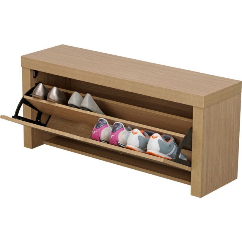 Cuban Shoe Storage Cabinet Oak Effect Storage Units