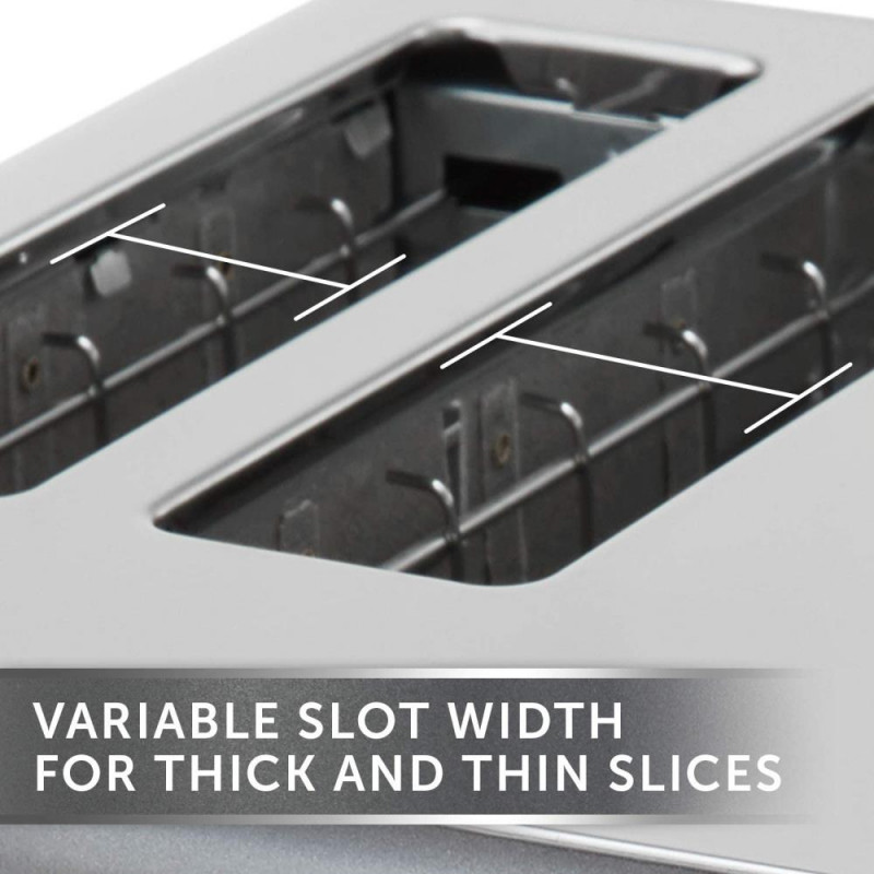 Breville VTT853 Lustra 4 Slice Toaster Storm Grey Toasters