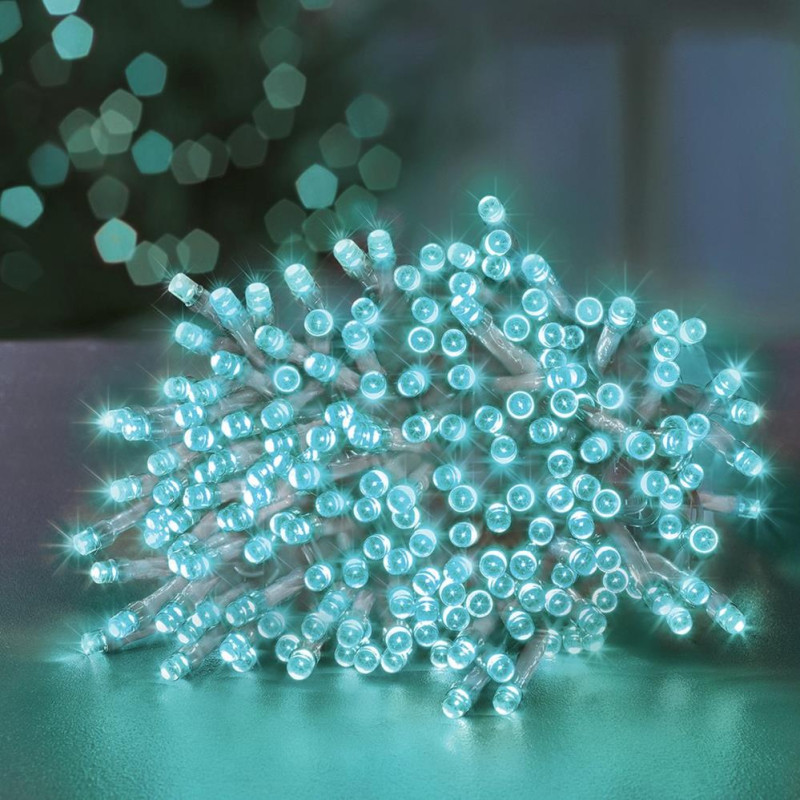 Premier 200 MultiAction LED Christmas Lights Turquoise Christmas