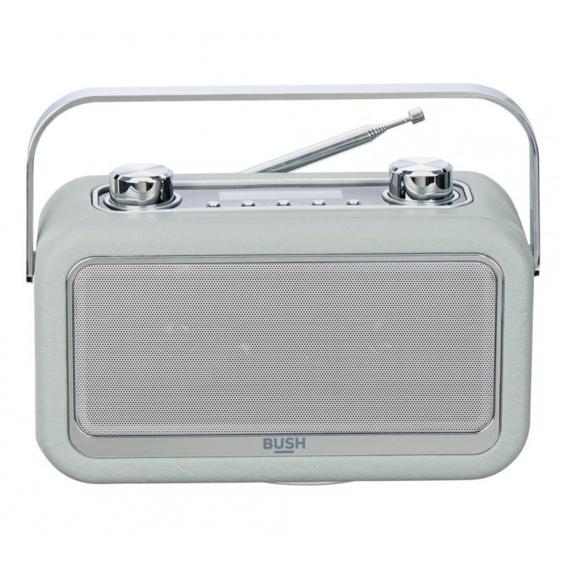 Bush Leather DAB Radio Grey DAB Digital Radios Home Audio Audio